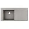 Évier - HANSGROHE - Modèle encastré 450 - Gris béton - 1 bac - SilicaTec