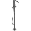 hansgrohe Tecturis S Robinet de baignoire au sol, chrome brossé noir