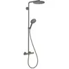 Hansgrohe Colonne de douche thermostatique Raindance Select S 240 noir chromé brossé