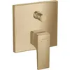 Hansgrohe Façade mitigeur bain douche encastré 2 sorties Metropol bronze brossé