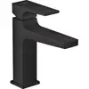 Hansgrohe Mitigeur lavabo Metropol 110 poignée manette, bonde Push-Open noir mat