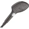 Douchette 3 jets Hansgrohe Raindance Select E noir chromé brossé