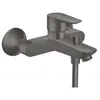 Hansgrohe Talis E - Mitigeur de baignoire, noir chromé brossé 71740340
