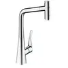 Hansgrohe Robinet de cuisine avec douchette Metris Select M71 320 2 jets chromé
