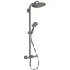 Hansgrohe Colonne de douche thermostatique Croma Select S 280 noir chromé brossé