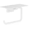 Hansgrohe Porte-papier WC avec tablette blanc mat AddStoris