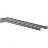 Hansgrohe Porte-serviettes AddStoris double branche 45 cm noir chromé brossé TU