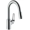 Hansgrohe Robinet de cuisine avec douchette Focus M42 180 2 jets chromé TU