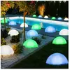 Lot de 18 lampes de jardin décoratives à led, lampes à effet hémisphèr...
