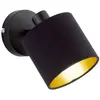 Applique murale dimmable black gold lampe télécommandée spot mobile da...