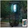 Lampadaire extérieur dimmable balcon de jardin lanterne ALU TÉLÉCOMMAN...