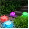 Décoration de jardin Lampe solaire LED RVB avec lampe de jardin à coul...