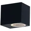 Applique d'extérieur porte basse spot façade ALU noir dans un ensemble...