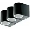 Lot de 3 downlights éclairage mural extérieur spots de jardin lampes d...