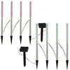 8x led plug-in jardin lumière changeur de couleur lampe solaire en aci...