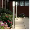 Lot de 2 lampadaires d'extérieur design en acier inoxydable lampes d'é...