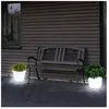 2 x lampe solaire LED pot à fleurs luminaire extérieur jardin terrasse...