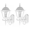 Lot de 2 appliques led façades lanternes alu éclairage extérieur maiso...