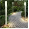 3x lampes sur pied extérieures en acier inoxydable projecteurs de pati...