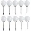 Ensemble de 10 lampes solaires extérieures à led pour piquet de sol, l...