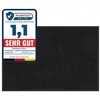 Karat - Tapis de Porte Paillasson d'entrée Rhine Noir 60 x 90 cm