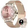 XIZHONG Montre connectée Femme Appel Bluetooth 132 AMOLED Fonction Fém...