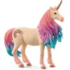 Figurine - SCHLEICH - Licorne Marshmalow, jument - Pelage doux et crinière colorée
