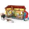 Schleich 42485 Ecurie, dès 3 Ans, Farm World - Coffret 49 x 10,5 x 34,5 cm