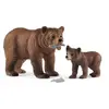 Schleich Figurine 42473 Maman grizzly avec ourson Plastique TU