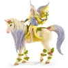 Figurines Bayala : Fée Sera avec la licorne aux fleurs Schleich-70565