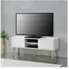 Meuble tv eskilstuna 120 x 30 x 47 cm blanc [en.casa] Eskilstuna