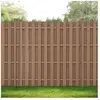 NEU.HAUS [neu.holz] Clôture de Jardin Brise Vent Brise Vue Bois Composite (WPC) Brun 185 x 193 cm