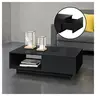 EN.CASA Table Basse de Salon Biskra 95 x 55 x 31 cm Noir Brillant