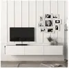 EN.CASA Meuble TV Vihti 180 x 31 x 30 cm blanc