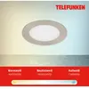 Telefunken Luminaire encastrable LED Virgo, RGBW, nickel, Ø 12 cm