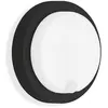 Telefunken Applique d'extérieur LED à détecteur Dortmund Ø17cm noir