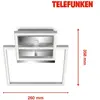 Telefunken Plafonnier à capteur LED Frame chromé/alu 26x36 cm