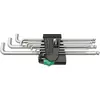 950 PKLS/9 sm sb 6 pans intérieurs Jeu de clés mâles coudées 9 pièces - Wera