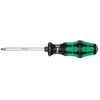 Wera 05009342001 355 SK PZ Tournevis pour vis cruciformes PZ, PZ 2 x 100 mm, Noir/vert