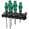 Wera 334 SK/6 pour latelier Jeu de tournevis 6 pièces vis à fente, cruciforme Phillips
