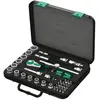 Coffret clé + douilles - WERA - - 38 pièces - 3-8 (10 mm) - Noir