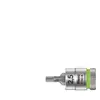 WERA 8740 A 05003331001 6 pans intérieurs Douille-embout 2.5 mm 1/4 (6.3 mm)