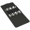 Wera 05003180001 8740 B HF 1 Jeu de douille-embouts Zyklop, 7 Pièces, Noir