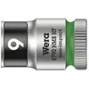 WERA 6 pans extérieurs Douille 9 mm