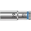 Douille Wera 1/2', 6 pans, long, sw 19,0 Longueur 83mm