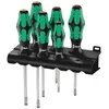 Wera 334/6 pour latelier Jeu de tournevis 6 pièces vis à fente, cruciforme Phillips