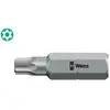 Wera Embout pour vis femelle TORX 1/4'', avec goupille de sécurité, Dimensions : T25
