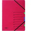 Pagna 24061-01 easy trieur a4 en carton avec 7 onglets colorés (rouge)