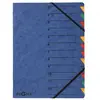 PAGNA P2413102 Trieur bleu DIN A4 carton aggloméré Nombre de compartiments: 12