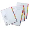 PAGNA Intercalaires en carton, A4, 12 touches, 12 couleurs